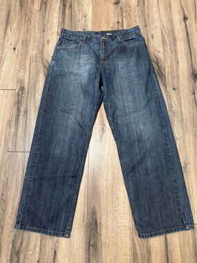 Levis 577 Loose Fit Lower Rise Womens Jeans Size 14 Miss L=S Blue Denim Made In